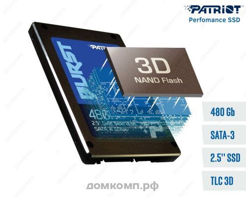 Накопитель SSD 2.5" 480 Гб Patriot BURST [PBU480GS25SSDR]