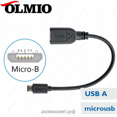 Кабель OTG micro USB - USB 2.0 OLMIO