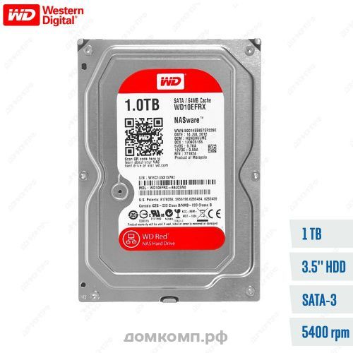 Жесткий диск 1 Тб WD RED (WD10EFRX)