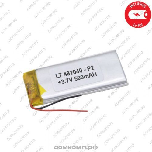 Батарея Li-Pol 3.7V 500 mAh (48 x 20 x 4 мм) 2-pin