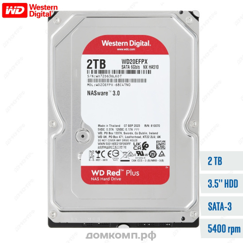 Жесткий диск 2 Тб WD Red Plus [WD20EFPX]