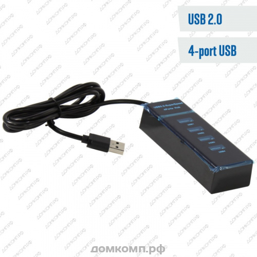 Хаб USB2.0 4-port Hama Square1:4 белый (00039874)