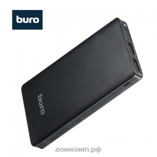 Внешнее ЗУ Buro RCL-10000-BK 10000 мАч [Li_Pol, цвет черный, до 2.1A, 2xUSB]