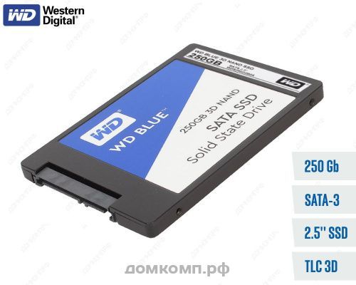 Накопитель SSD 2.5" 250 Гб WD Blue [WDS250G2B0A]