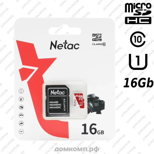 Карта памяти Netac microSDHC 16 Гб P500 ECO [NT02P500ECO-016G-R]