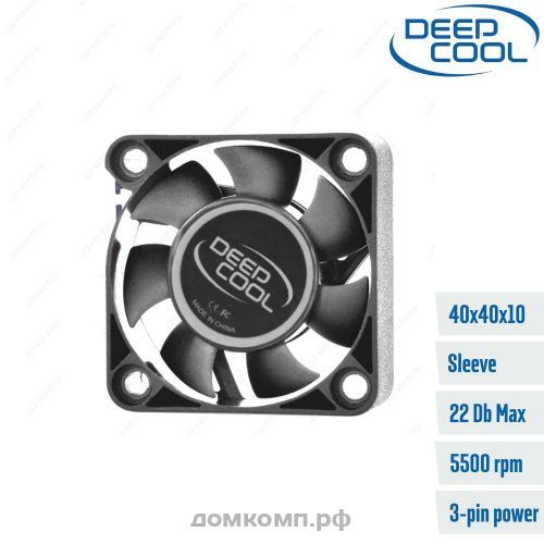 Вентилятор 40x40x10 DeepCool XFAN 40 3pin+4pin