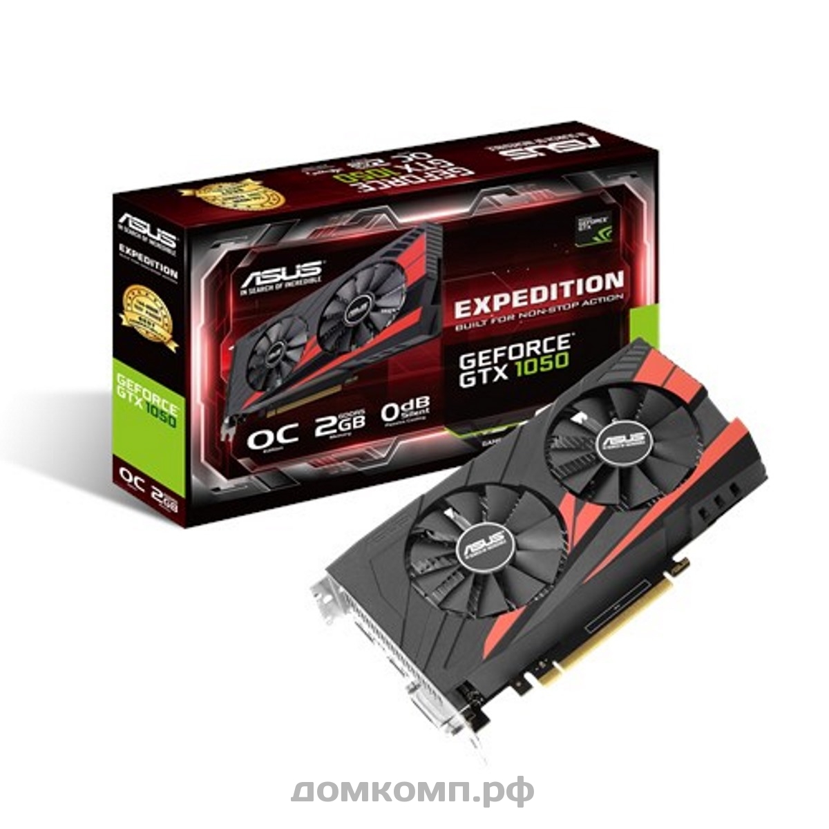 Видеокарта Asus GeForce GTX 1050 EXPEDITION OC [EX-GTX1050-O2G]