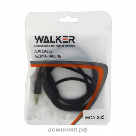 Кабель AUX WALKER WCA-205 (вилка-вилка, 1 метр)