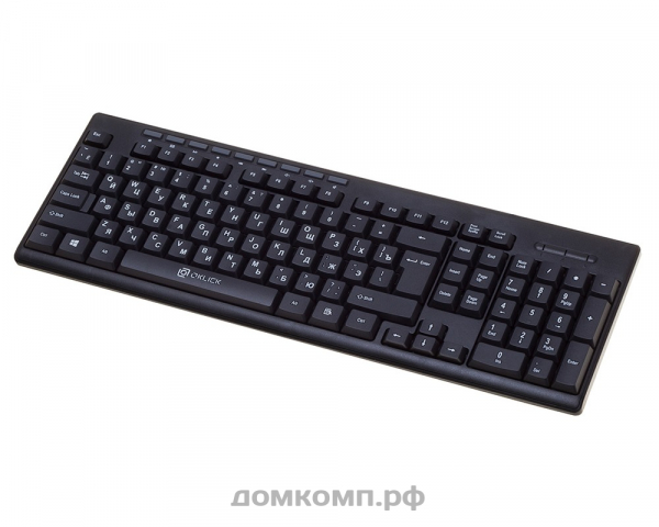 Клавиатура Oklick 310M [проводная, мембранная, клавиш - 111, USB, мультимедия, цвет черный]