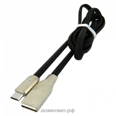 Кабель microUSB WALKER C710 [оплетка ПВХ софт-тач, плоский, 2000 мА, 1 метр]