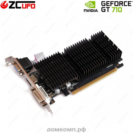 Видеокарта ZC UFO GeForce GT710 Silent [ZC-710-64-2GD3]