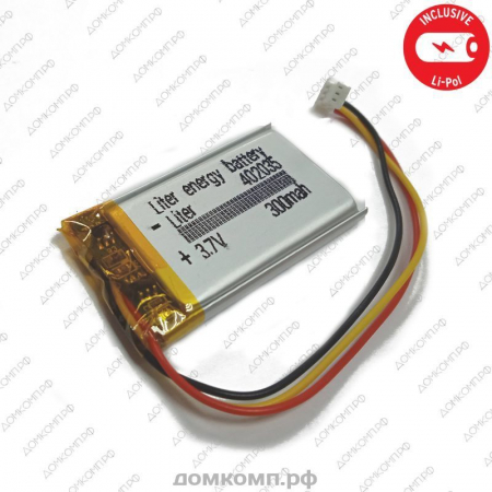 Батарея Li-Pol 3.7V 300 mAh (40 x 20 x 3.5 мм) 3-pin