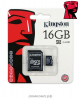 Карта памяти Kingston microSDHC 16 Гб [SDC10G2/16GB] Class 10