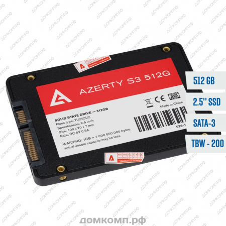 Накопитель SSD 2.5" 512 Гб Azerty Bory R500