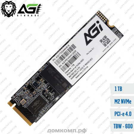 Накопитель SSD M.2 2280 1 Тб AGi AI818 [AGI1T0G43AI818]