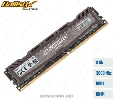 Оперативная память 8 Гб 3000MHz Crucial Ballistix (BLS8G4D30AESBK)