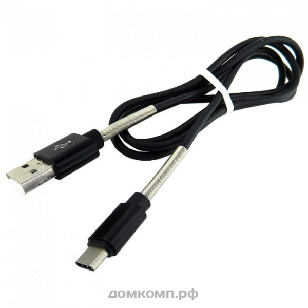 Кабель USB Type-C WALKER C720 [оплетка ПВХ, разъемы с пружиной, 2000 мА, 1 метр]