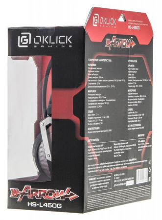 Игровая гарнитура Oklick HS-L450G ARROW недорого. домкомп.рф