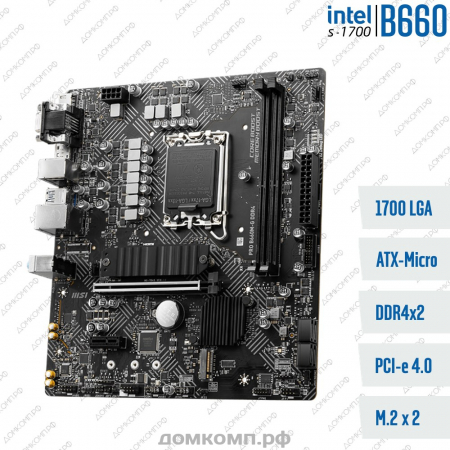 Материнская плата MSI PRO B660M-G DDR4 