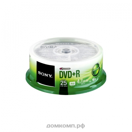 Диск DVD+R 4.7 Gb Sony 16x Box 25шт.