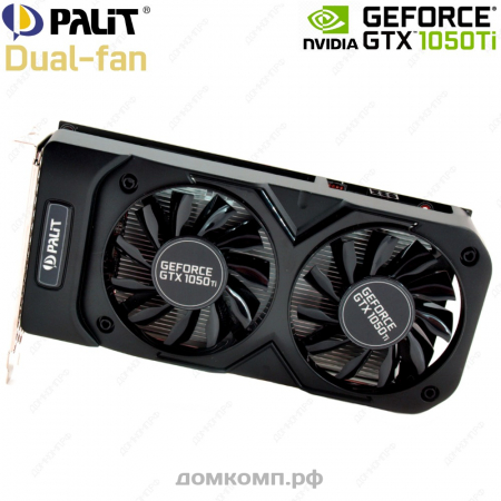 Видеокарта Palit GeForce GTX 1050Ti DUAL OC 4 Гб [ne5105ts18g1-1071d]
