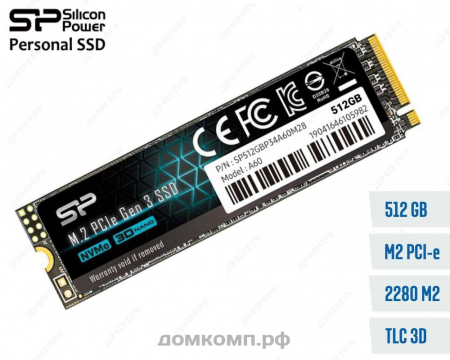 SSD PCIEx 512GB Silicon Power [SP512GBP34A60M28]