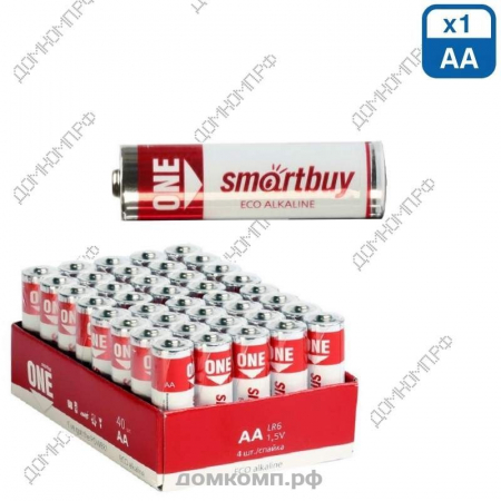  Батарейка AA Smartbuy LR06 [алкалиновая, 1 штука]