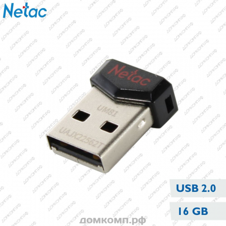 Память USB Flash 16 Гб Netac UM81 (NT03UM81N-016G-20BK) недорого. домкомп.рф