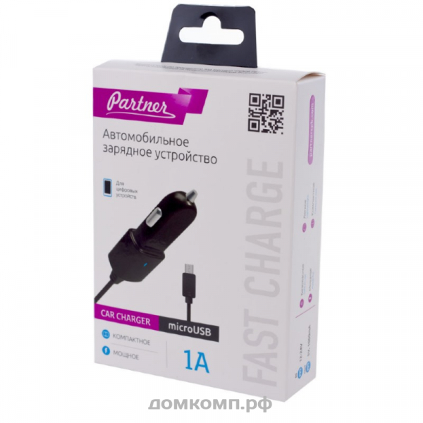 АЗУ Partner micro-USB (5В, 1A, черный)