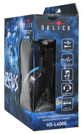 Игровая гарнитура Oklick HS-L400G Zeus недорого. домкомп.рф