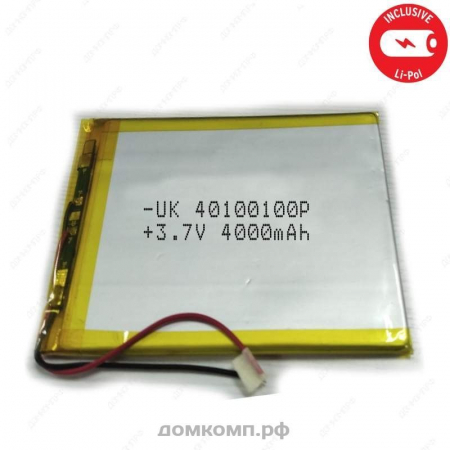 Батарея Li-Pol 3.7V 4000 mAh (100 x 100 x 4 мм)