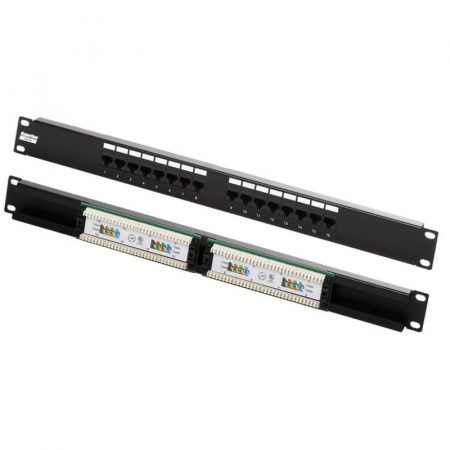 Патч-панель 19" 1U 16xRJ45 UTP cat. 5e