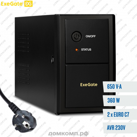 ИБП ExeGate SpecialPro UNB-650.LED.AVR.EURO