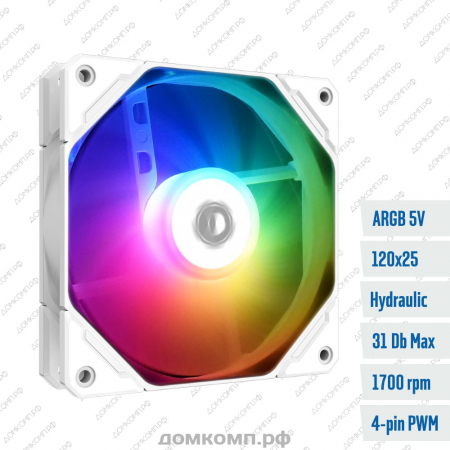 Вентилятор 120мм ID-Cooling ID-12025M12S-ARGB White