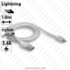 Кабель Apple Lightning - USB WALKER C755