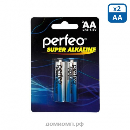 Батарейка AA Perfeo LR06 [алкалиновая, 2 штуки] 
