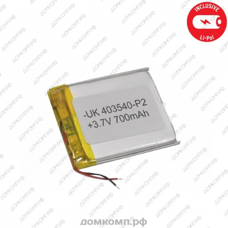 Батарея Li-Pol 3.7V 700 mAh (40 x 35 x 4 мм) 2-pin