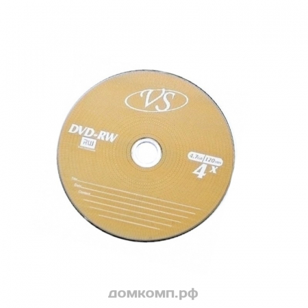 Диск DVD+RW 4.7 Gb VS 4x 1шт.