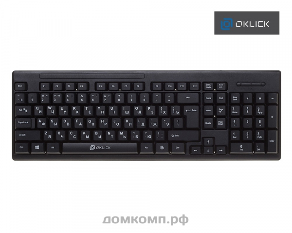 Клавиатура Oklick 110M USB черная