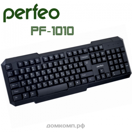 Клавиатура Perfeo PF-1010 [беспроводная, мембранная, клавиш - 107, USB, цвет черный]