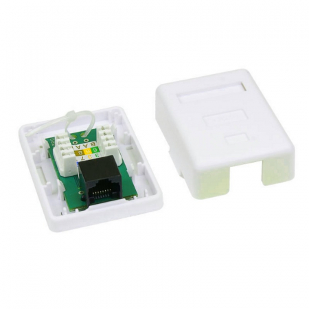 Розетка RJ-45 UTP 5E (сетевая, одинарная) Gembird NA212