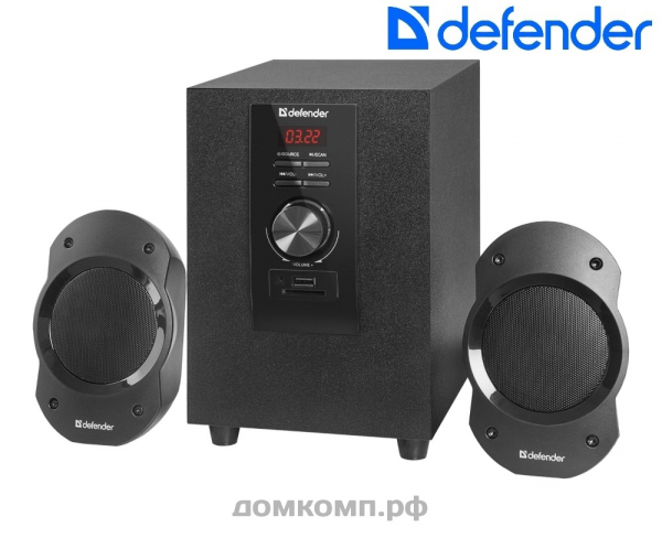 Колонки 2.1 Defender SIROCCO S10 PRO 5Вт+3Втх2 [USB, SD, ПДУ]