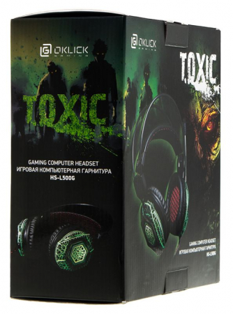 Игровая гарнитура Oklick HS-L500G TOXIC недорого. домкомп.рф