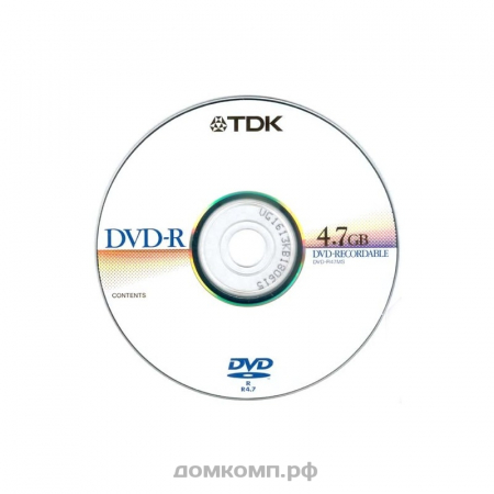 Диск DVD-R 4.7 Gb TDK 16x 1шт.