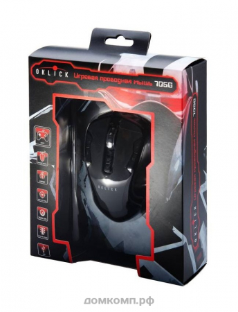 Мышь Oklick 705G Black 3000dpi USB 9 кнопок игровая