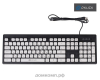 Клавиатура Oklick 580M USB черная-белая слим