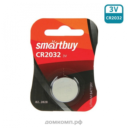 Батарейка CR2032 Smartbuy [литиевая, 1 штука]