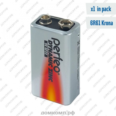 Батарейка Крона Perfeo Dynamic Zinc 6F22/1SH