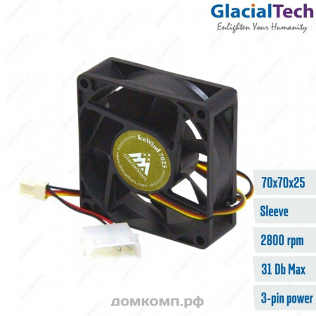мощный вентилятор 70мм (Glacialtech IceWind GS7025)