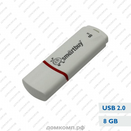 Память USB Flash 8 Гб Crown White SB8GBCRW-W